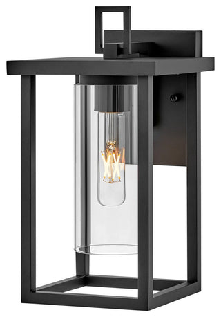 Lark Mateo 13" Small Outdoor Wall Mount Lantern, Black