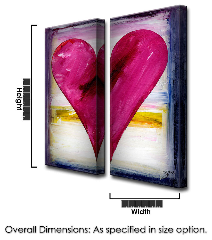 Heartwork "Marigold" 2-Piece Canvas Art Set, 30"x12 in