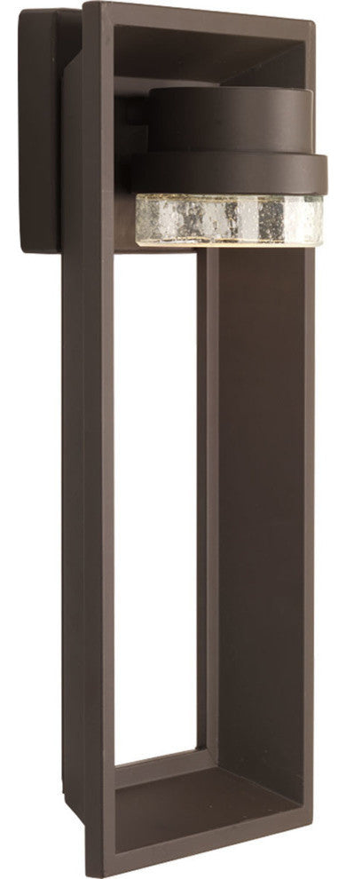 1-Light LED Wall Lantern, Architectural Bronze