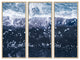 Jokulsarlon Framed 3-Piece Wall Art Set, Antonio Carrillo Lopez, 20"x40", Framed