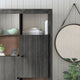 Camilo 72" High 2 Door Accent Cabinet, Black