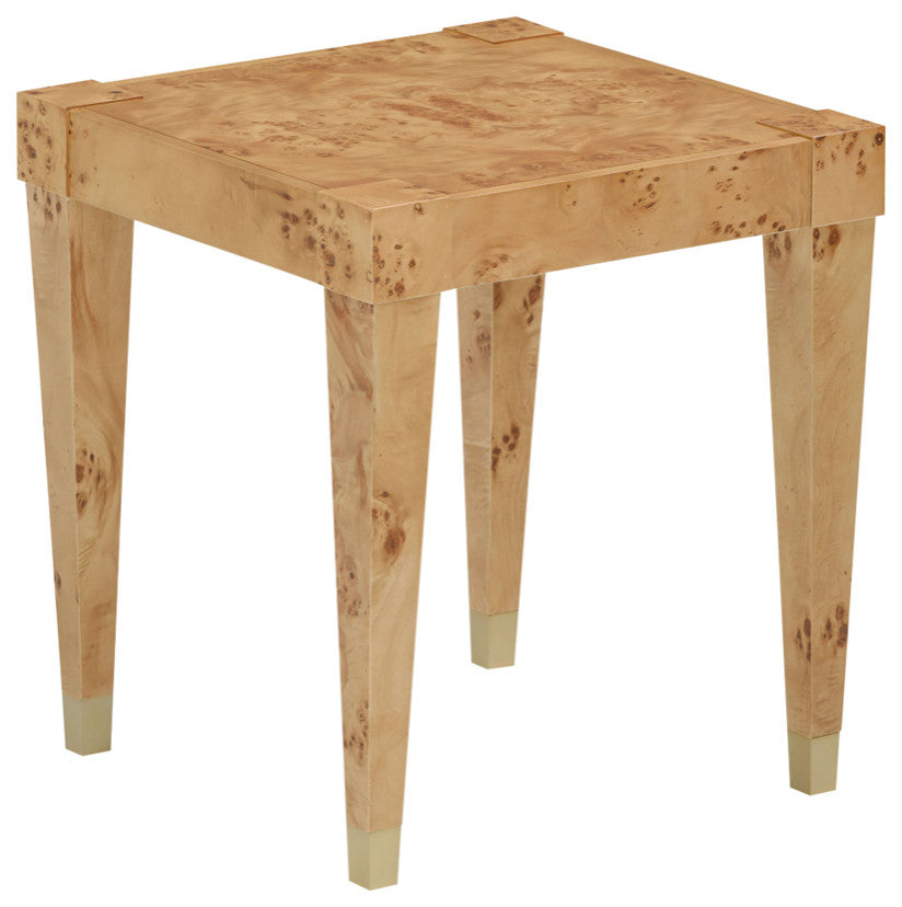 Brandyss Burl End Table, Honey Burl