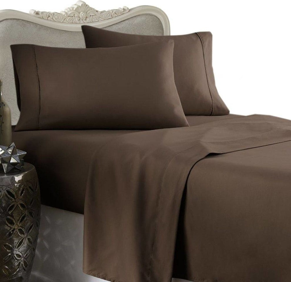 Chocolate King 3-Piece Bed Duvet Set