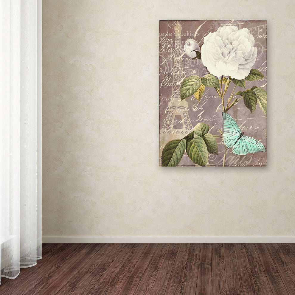 Color Bakery 'White Rose' Canvas Art, 24x32