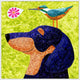 Marmont Hill, "Up Birds Scope" by Janet Nelson Floater Framed on Canvas, 16x16