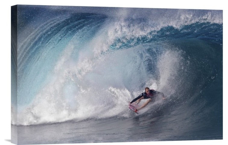 "A Wave Player" Stretched Canvas Giclee by Cheng Chang, 18x12"