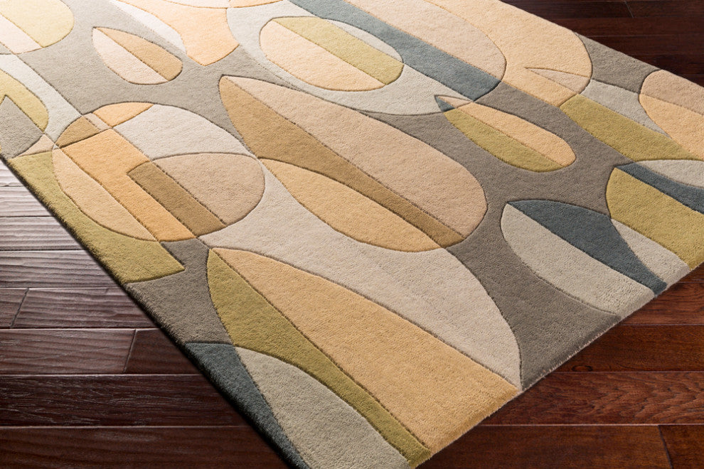 Surya Forum FM-7197 Modern Area Rug, Denim, 10' x 14' Rectangle
