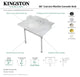 Kingston Brass LMS3622M87ST 36" Carrara Marble Console Sink, Legs