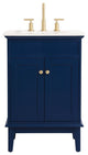 Elegant VF30124BL 24"Single Bathroom Vanity, Blue