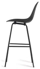 Ta Counter Stool/Ocean Blue Seat, Black Base