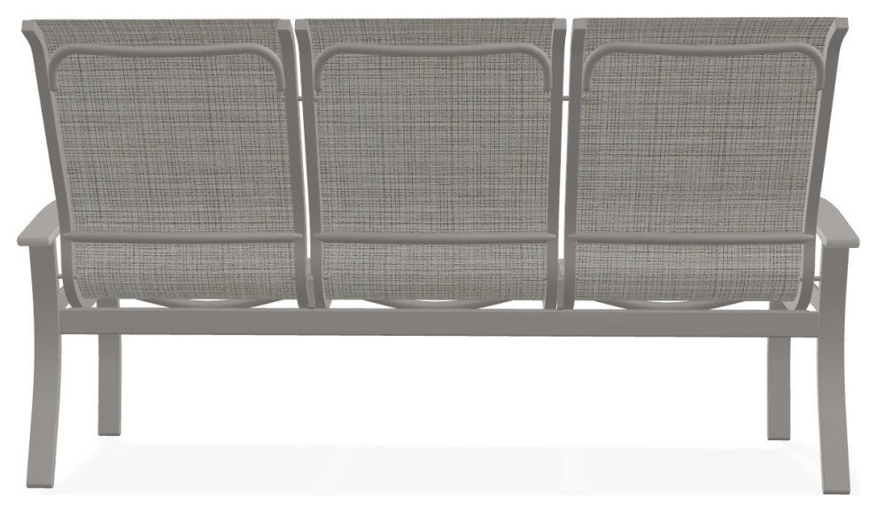 Belle Isle Sling 3-Seat Outdoor Sofa, Deacon/Warm Gray