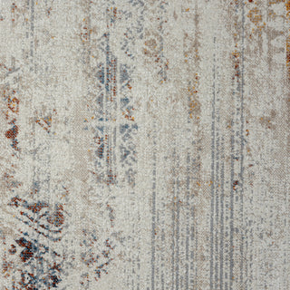 Leilani Gray/Multi Distressed Medallion Machine-Washable Area Rug, 5' x 7'