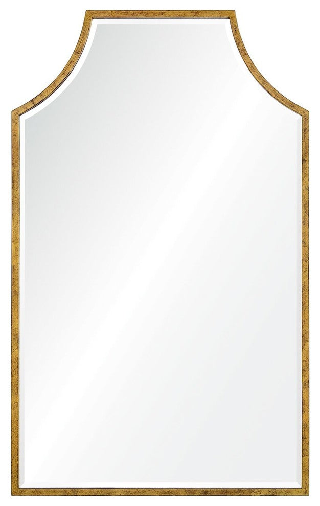 Atlas Iron Mirror, Distressed Gold Leaf