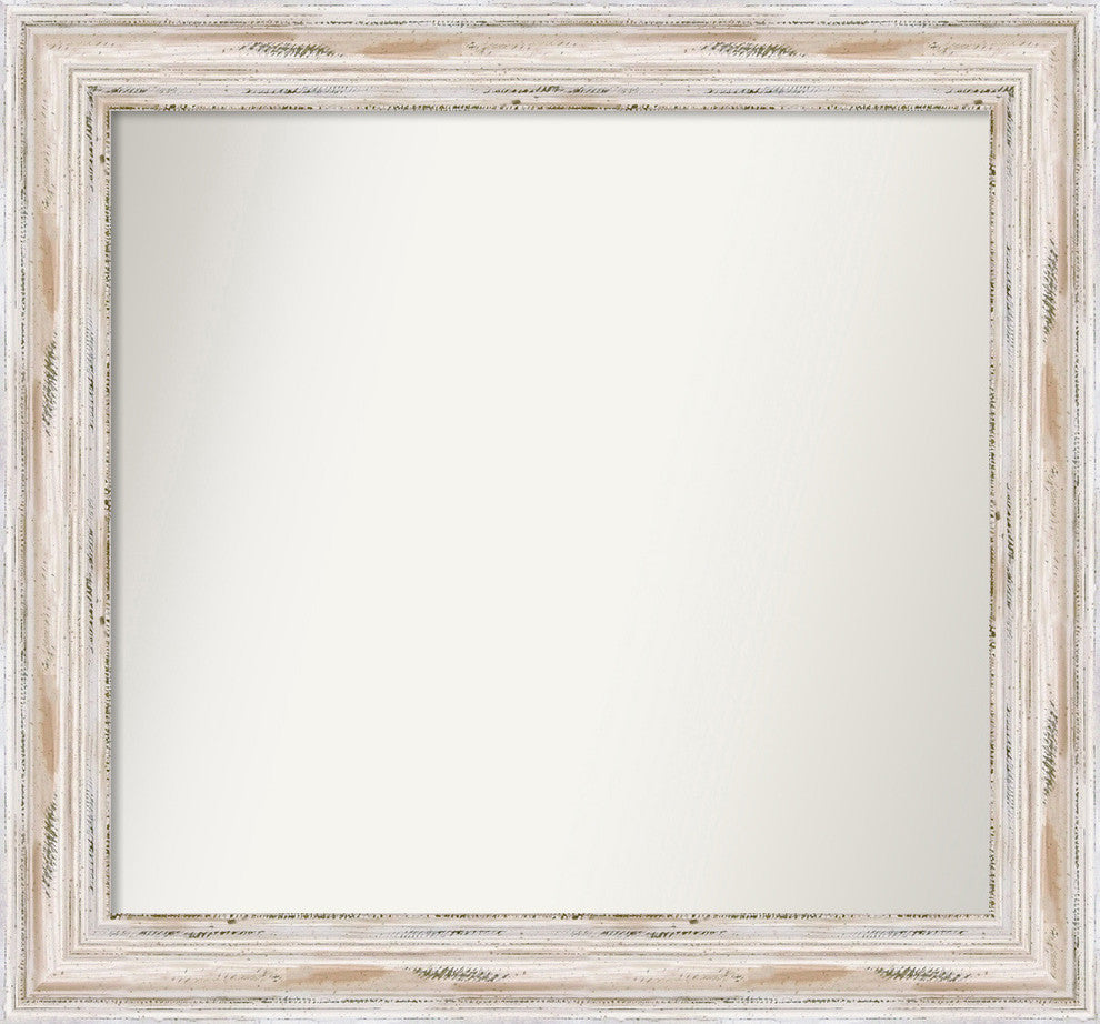 Wall Mirror Choose your Custom Size, Alexandria White Wash