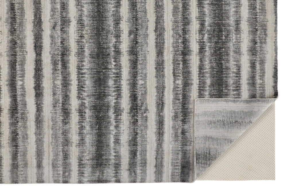 Weave & Wander Malana Handwoven Graident Rug, Charcoal Gray, 10ft x 14ft Rug