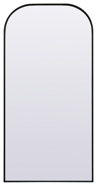 Metal Frame Arch Full Length Mirror 32X66 Inch, Black