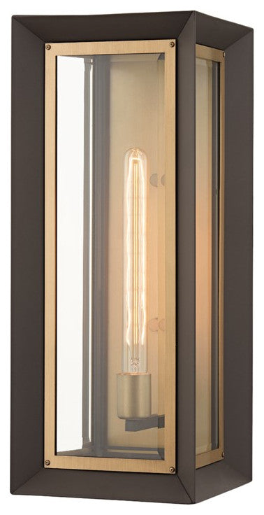 Troy Lowry 1-Light Large Outdoor Wall Sconce B4053-TBZ/PBR, Textured Bronze