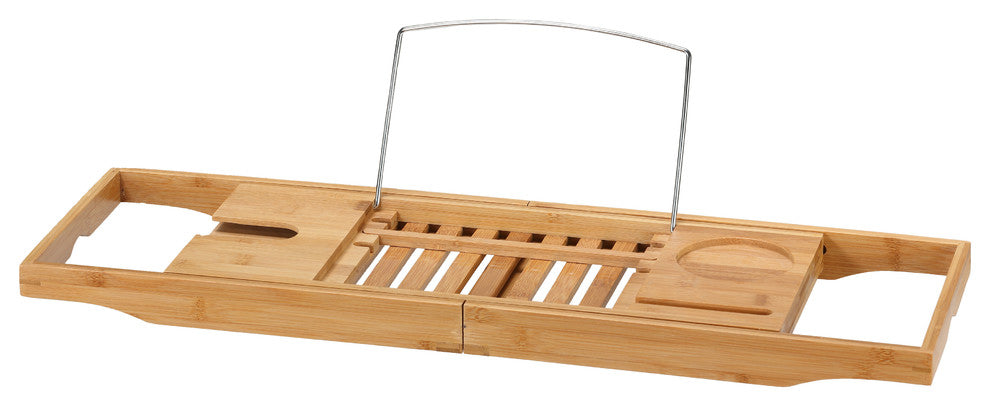 Evelyn Bamboo Bathtub Caddy With Extending Sides