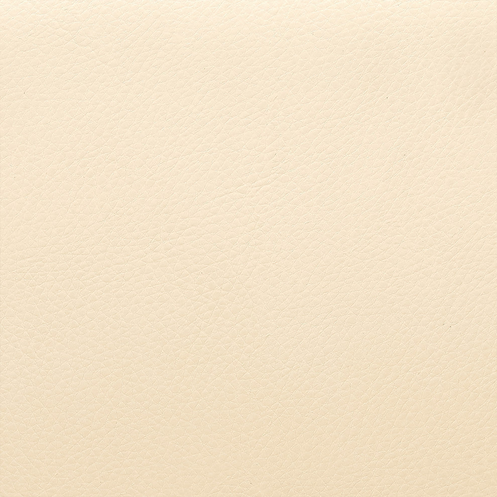 Julyssa Mid-Century Swivel Stool, Faux Leather, Cream/Walnut, Counter Height 26"