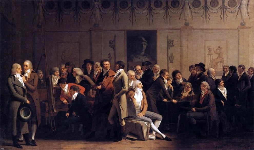 Louis Leopold Boilly Meeting of Artists in Isabey's Studio Wall Decal