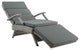 Envisage Chaise Outdoor Patio Wicker Rattan Lounge Chair Light Gray Charcoal