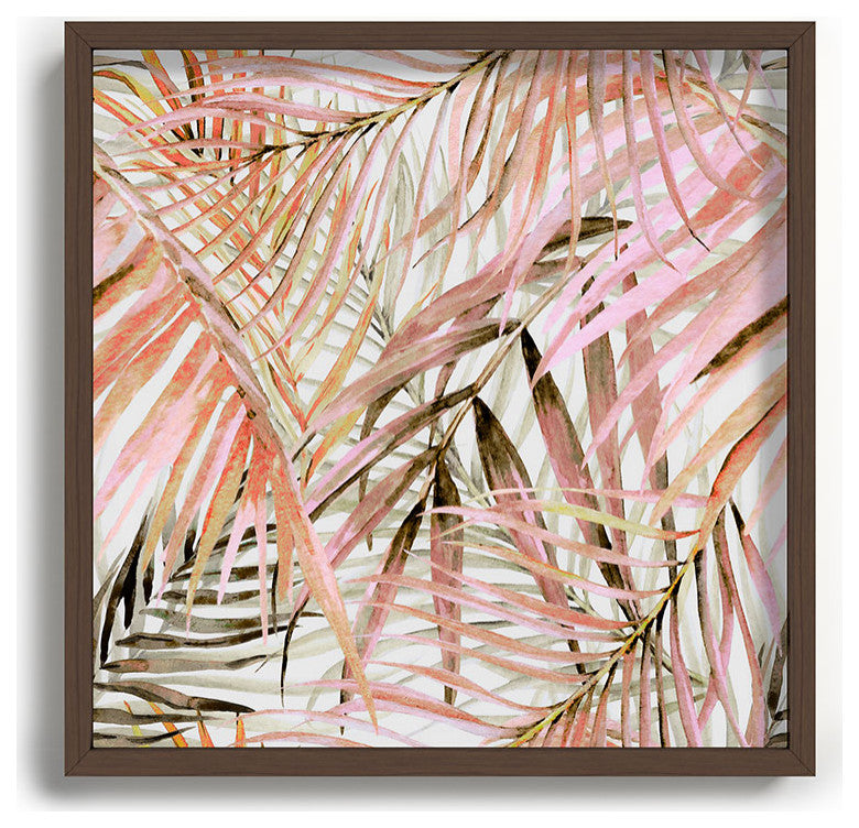 Marta Barragan Camarasa Pink Leaf Recessed Framing Square