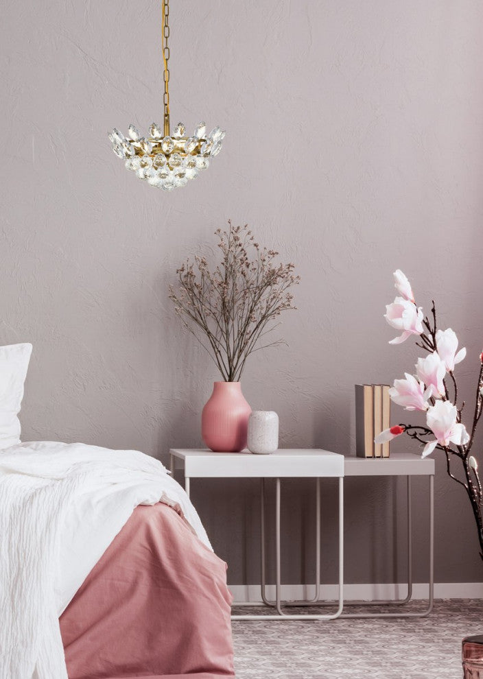 Eleana 14" Pendant, Brass