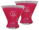 Frosted Curl Pink Cosmopolitan Glasses, Set of 2