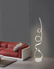 Mozart 68W Unique Modern LED Floor Lamp, Anodize Aluminum