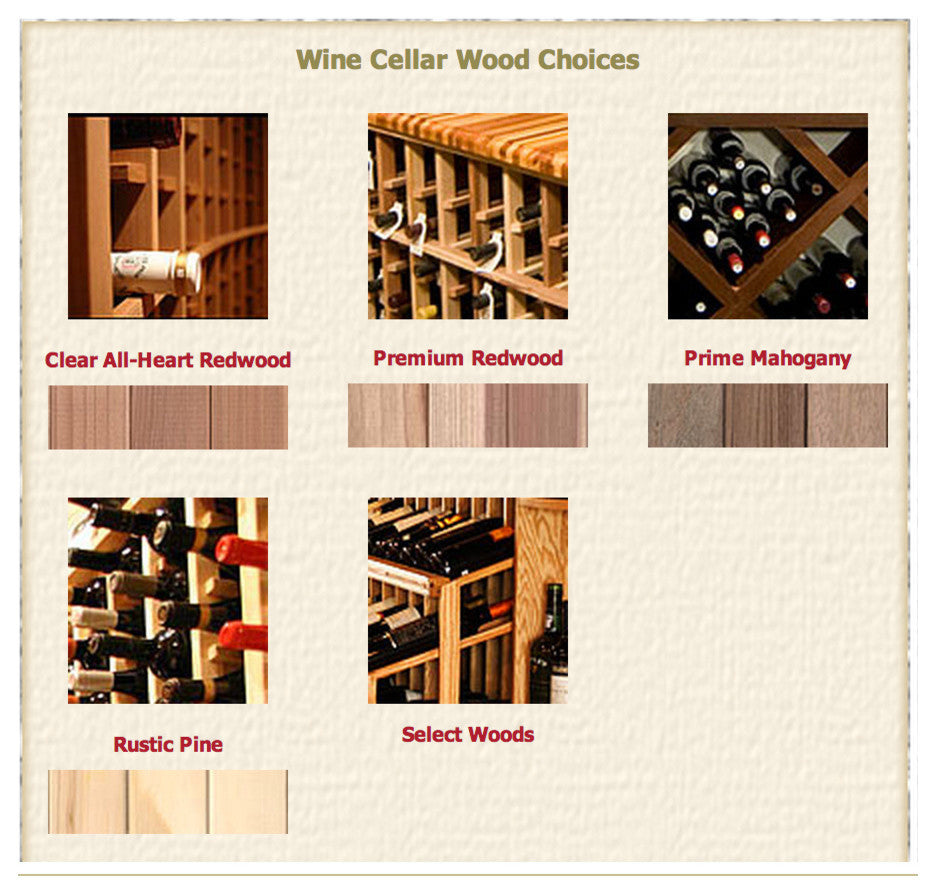 Grand Vin Wine Storage, Unfinished Pine
