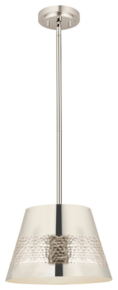 Zlite 6013-12PN 1-Light Chandelier, Polished Nickel