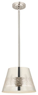 Zlite 6013-12PN 1-Light Chandelier, Polished Nickel