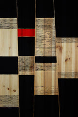 "Depth in Darkness" Painting Print on White Wood