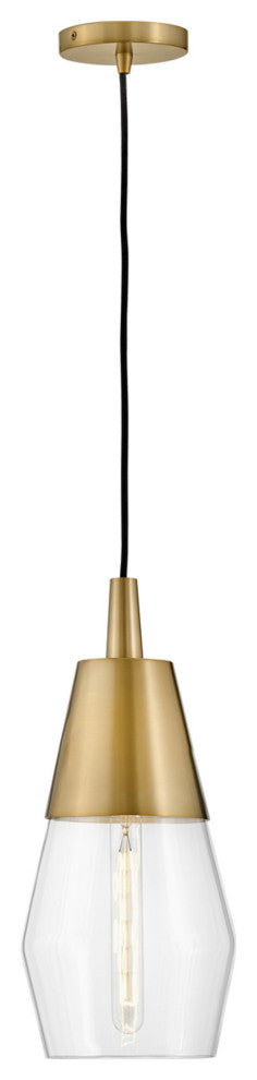 Lark 83397 Livie 1 Light 8"W Mini Pendant / Semi-Flush Ceiling - Lacquered