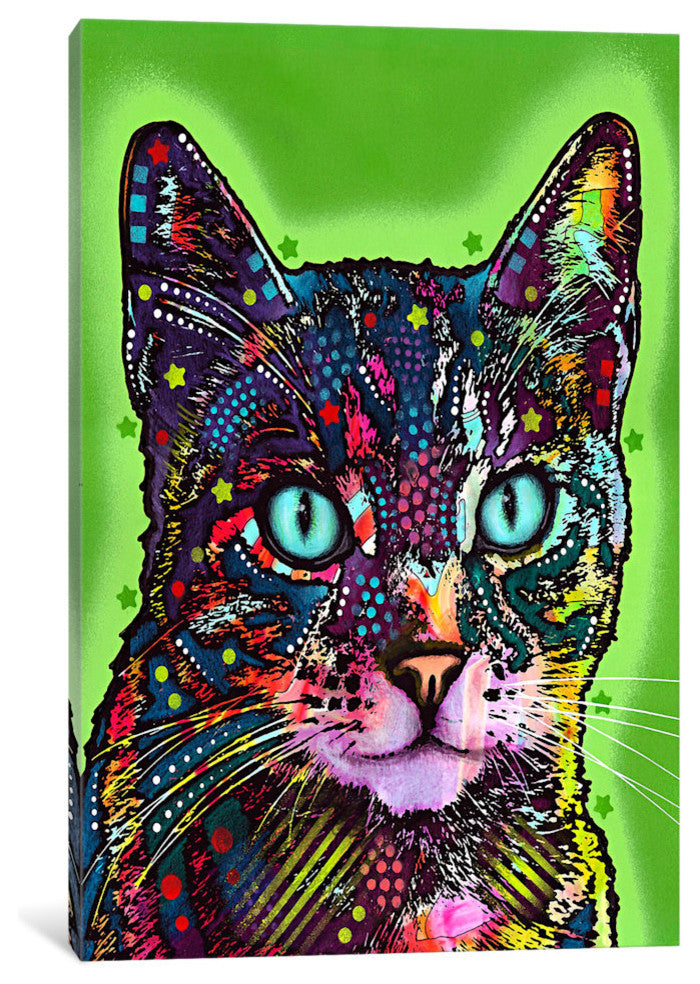 "Watchful Cat" Wrapped Canvas Art Print, 40x26x1.5