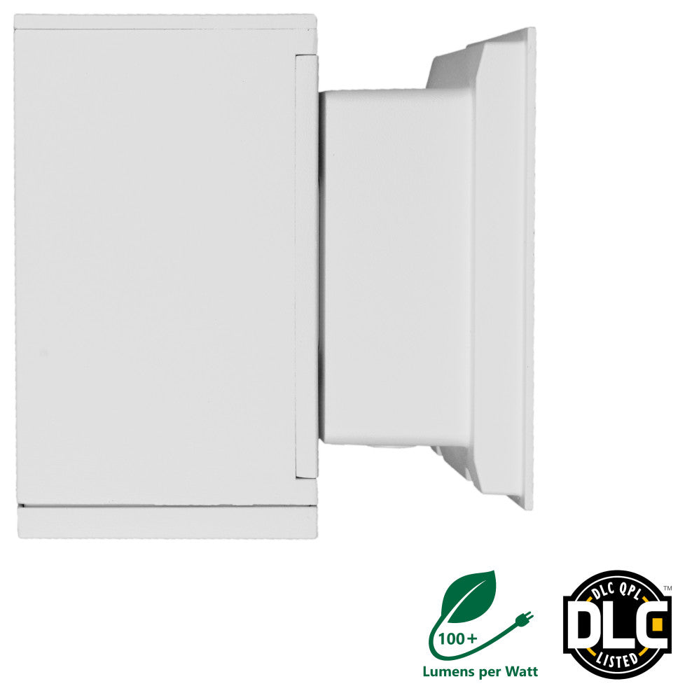 Dorado 22W Square LED Outdoor Wall Mount Cylinder Light, 3000K, White