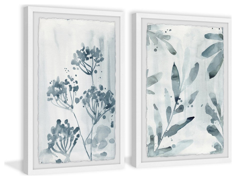 Mystery Blooms Diptych, 32"x24"