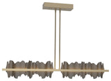 Hildene Large LED Pendant, Soft Gold Finish, Dark Smoke Accent
