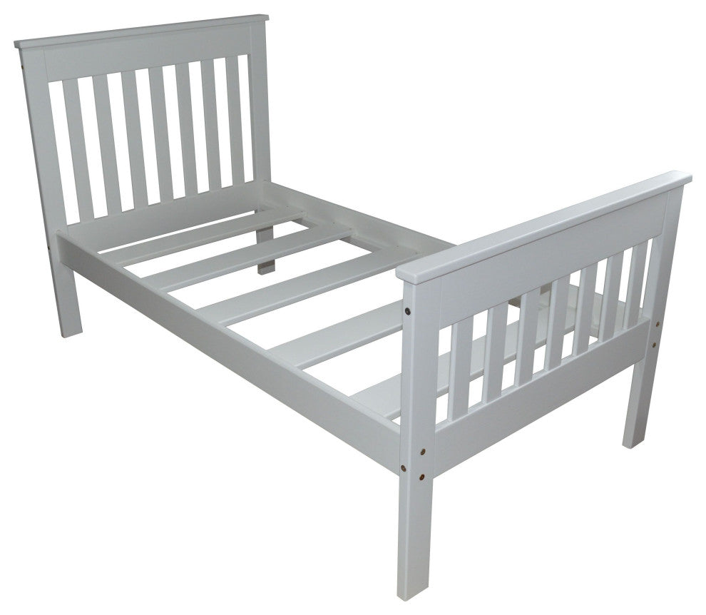 Harmony Bed, White, Twin