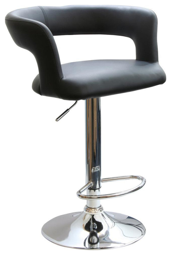 AmeriHome Modern Curvy Bar Stool
