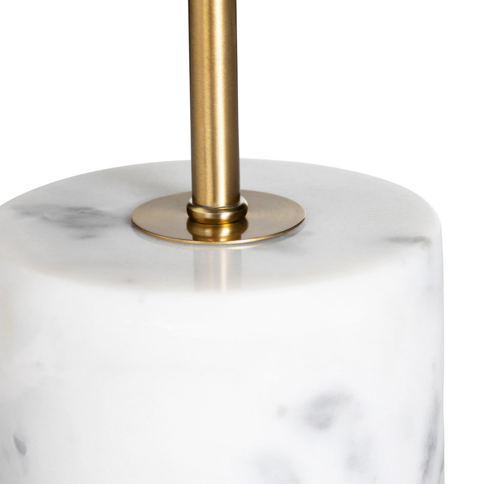 Isla Marble Base Lamp With Bird Shade