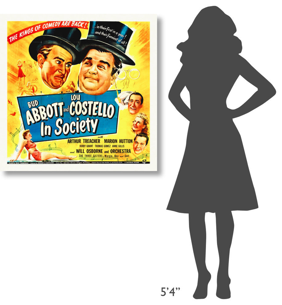 "Abbott & Costello - In Society" Canvas by Hollywood Photo Archive, 36x36"