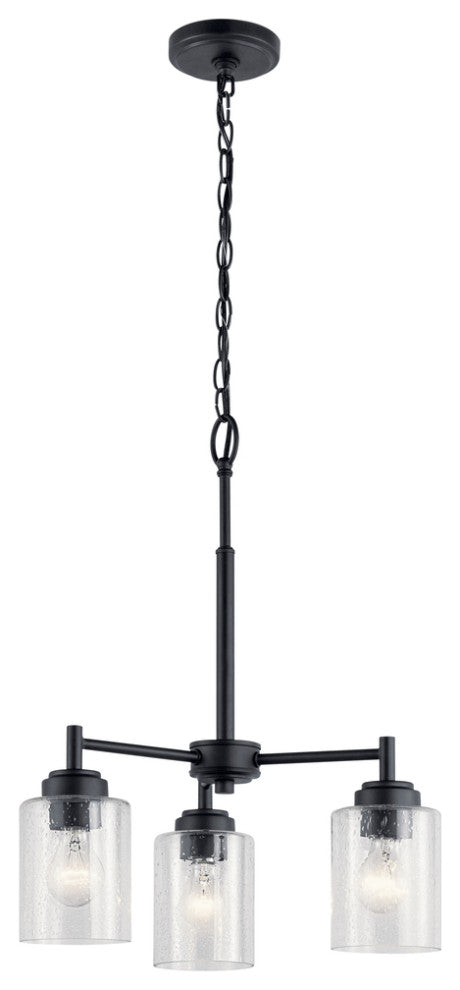 Winslow Black Mini Chandelier 3-Light