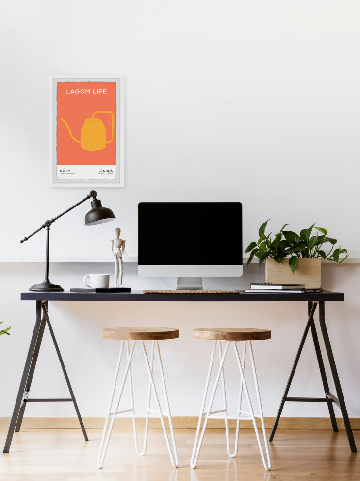"Minimalist Poster No 19" Framed Painting Print, 8x12