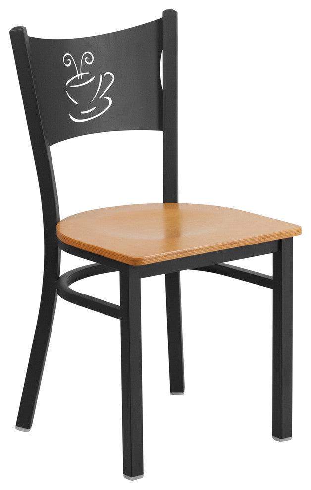 Restaurant Tables and Chairs, "Matias" Coffee Back Casual Dining Chair, Natural