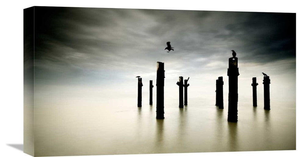 "The Sentinels" Stretched Canvas Giclee by Diaspaulo, 22x12"