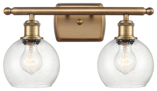 Innovations 516-2W-BB-G124-6-LED 2 Light Bath Vanity Light, Brushed Brass