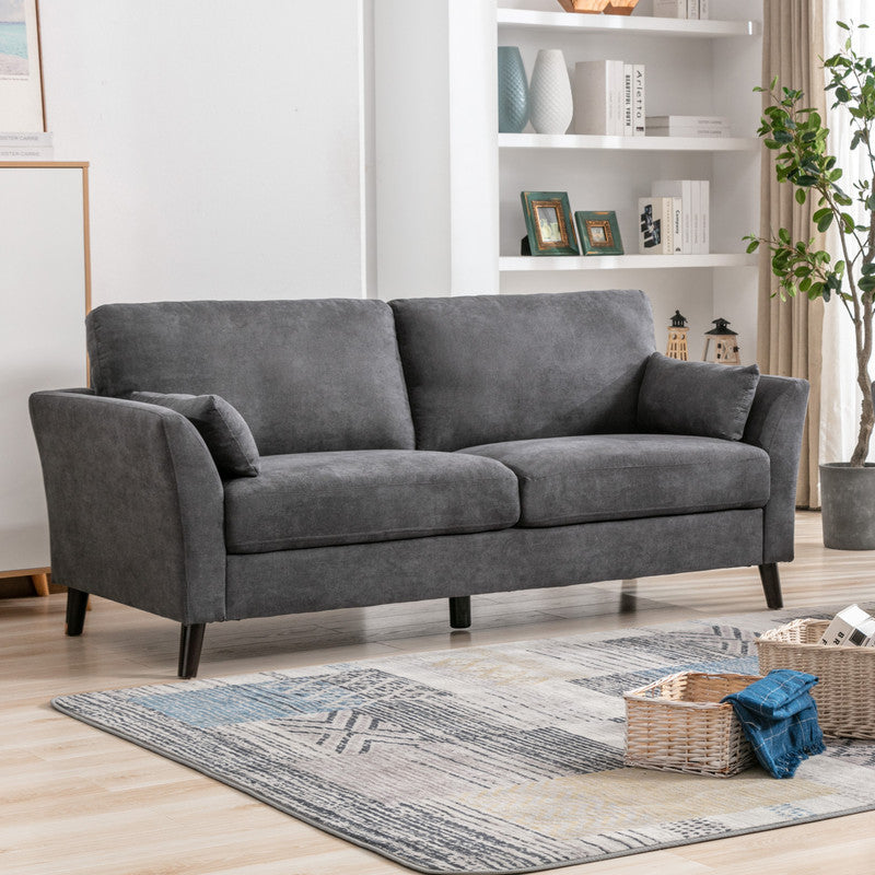 Damian Woven Sofa, Gray