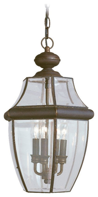 Lancaster 3-Light Outdoor Pendant, Antique Bronze