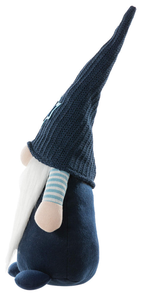 25.5"H Fabric Hanukkah Gnome Standing Decor